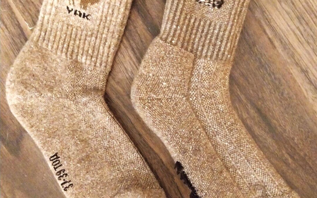 Ponožky – z velblouda, jaka a psa.
