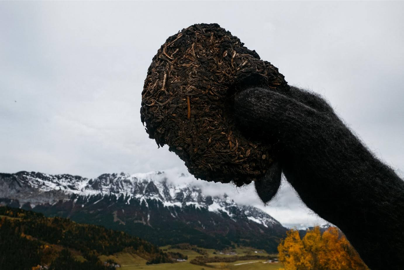 Vlněné prstové rukavice Dachstein s kůží - Obrázek 5