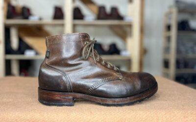 Dundas Type 01 Mustard Suede – výměna podrážky