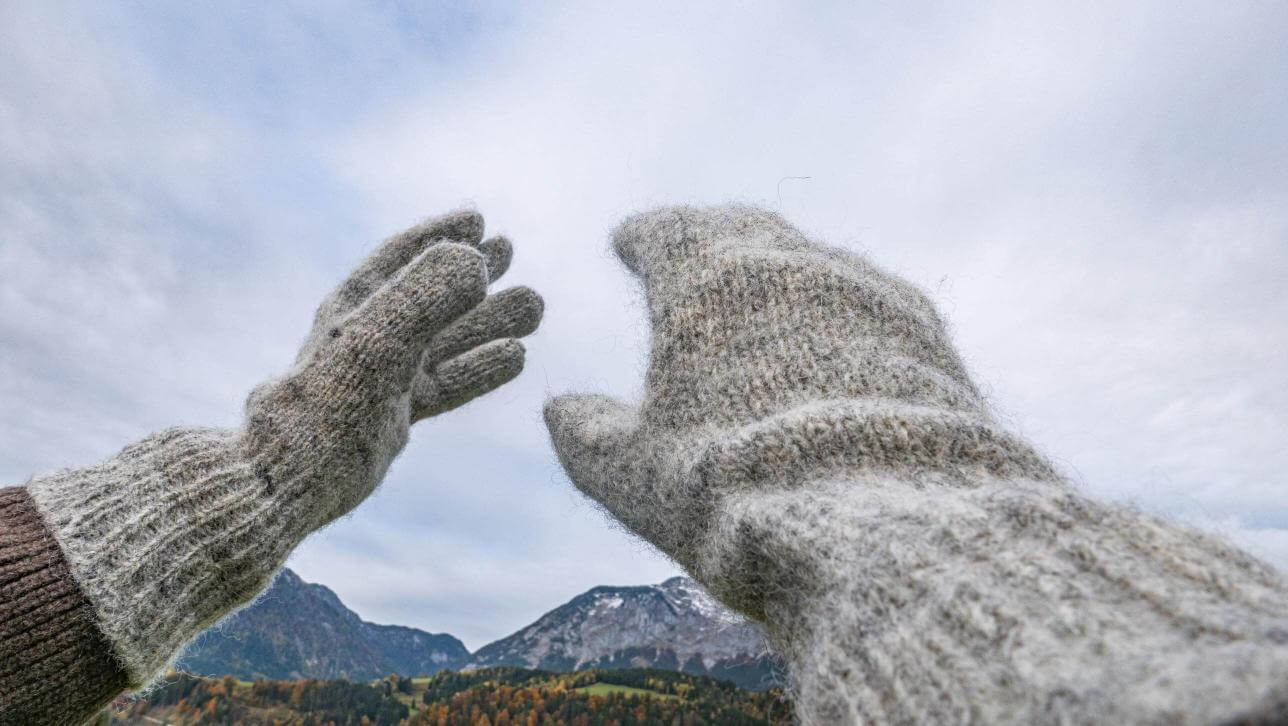 Vlněné prstové rukavice Dachstein - Obrázek 2